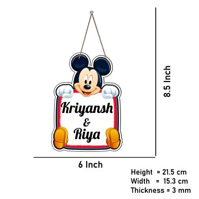 Personalized Teddy Wooden Wall Hanging Customized With Name Living Room, Bedroom & Kids room Birthday Gift For Loveable Person